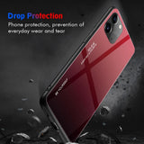 Maxbell Gradient glass cover case for iPhone 11 Blue 6.1 inch for iPhone 11 - Aladdin Shoppers