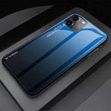 Maxbell Gradient glass cover case for iPhone 11 Blue 6.1 inch for iPhone 11 - Aladdin Shoppers