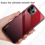 Maxbell Gradient glass cover case for iPhone 11 Purple 6.5 inch for iPhone11 Pro MAX - Aladdin Shoppers
