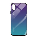 Maxbell Gradient Glass Hard Back Case Cover Protector for iPhone for iPhoneXS max - Aladdin Shoppers
