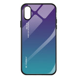 Maxbell Gradient Glass Hard Back Case Cover Protector for iPhone for iPhoneXS max - Aladdin Shoppers