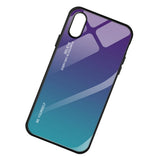 Maxbell Gradient Glass Hard Back Case Cover Protector for iPhone for iPhoneXS max - Aladdin Shoppers