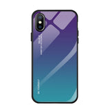 Maxbell Gradient Glass Hard Back Case Cover Protector for iPhone for iPhoneXS max - Aladdin Shoppers