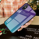 Maxbell Gradient Glass Hard Back Case Cover Protector for iPhone for iPhoneXS max - Aladdin Shoppers