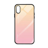 Maxbell Gradient Tempered Glass Back Cover Phone Protective Case for iPhone X XS - Aladdin Shoppers