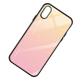 Maxbell Gradient Tempered Glass Back Cover Phone Protective Case for iPhone X XS - Aladdin Shoppers