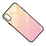 Maxbell Gradient Tempered Glass Back Cover Phone Protective Case for iPhone X XS - Aladdin Shoppers