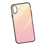 Maxbell Gradient Tempered Glass Back Cover Phone Protective Case for iPhone X XS - Aladdin Shoppers