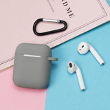 Maxbell Gray Anti-lost Earphone Charging Case Guard Silicone W/Carabiner Fashionable - Aladdin Shoppers