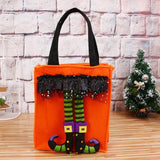 Maxbell Halloween Storage Bag Tote Pouch Sack Candy Gift Bag Handbag Orange - Aladdin Shoppers