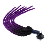 Maxbell Hand-made Helmet Braids / Ponytail Motorcycle Helmet Wig Hair Purple - Aladdin Shoppers