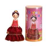 Maxbell Handcrafted Clay Dolls Princess Doll Model With DIY Making Accessory Red - Aladdin Shoppers