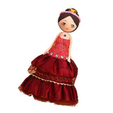 Maxbell Handcrafted Clay Dolls Princess Doll Model With DIY Making Accessory Red - Aladdin Shoppers