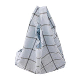 Maxbell Handheld Portable Cotton Linen Food Picnic Partysu Lunch Bag Light Blue Grid - Aladdin Shoppers
