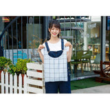 Maxbell Handheld Portable Cotton Linen Food Picnic Partysu Lunch Bag Light Blue Grid - Aladdin Shoppers