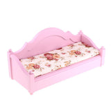 Maxbell Handmade 1/6 Double Sofa Bed Couch Dollhouse Miniature Furniture Decor Pink - Aladdin Shoppers