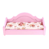 Maxbell Handmade 1/6 Double Sofa Bed Couch Dollhouse Miniature Furniture Decor Pink - Aladdin Shoppers