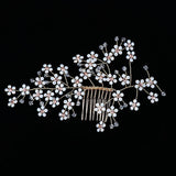 Maxbell Handmade Bridal Hair Accessories Hair Comb with Rhinestone Wedding Hair Comb - Aladdin Shoppers