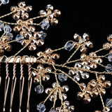 Maxbell Handmade Bridal Hair Accessories Hair Comb with Rhinestone Wedding Hair Comb - Aladdin Shoppers
