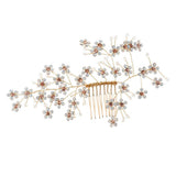 Maxbell Handmade Bridal Hair Accessories Hair Comb with Rhinestone Wedding Hair Comb - Aladdin Shoppers