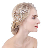 Maxbell Handmade Bridal Hair Accessories Hair Comb with Rhinestone Wedding Hair Comb - Aladdin Shoppers