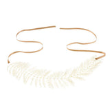 Maxbell Handmade Bridal HairBand with Rhinestone and Pearls Wedding Accessory Gold - Aladdin Shoppers