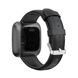Maxbell Handmade Cowhide Leather Wrist Watch Band w/ Stainless Steel Buckle Black - Aladdin Shoppers