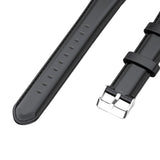 Maxbell Handmade Cowhide Leather Wrist Watch Band w/ Stainless Steel Buckle Black - Aladdin Shoppers