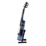 Maxbell Handmade Dollhouse Musical Instrument Wooden Guitar Model 1/8 Scale Blue - Aladdin Shoppers