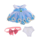 Maxbell Handmade Princess Outfit Lace Dress Skirt For 40cm 16-inch Salon Doll Accs - Aladdin Shoppers