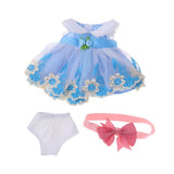 Maxbell Handmade Princess Outfit Lace Dress Skirt For 40cm 16-inch Salon Doll Accs - Aladdin Shoppers