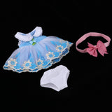 Maxbell Handmade Princess Outfit Lace Dress Skirt For 40cm 16-inch Salon Doll Accs - Aladdin Shoppers
