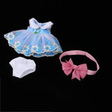 Maxbell Handmade Princess Outfit Lace Dress Skirt For 40cm 16-inch Salon Doll Accs - Aladdin Shoppers