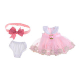Maxbell Handmade Princess Outfit Lace Dress Skirt For 40cm 16-inch Salon Doll Pink - Aladdin Shoppers