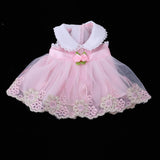 Maxbell Handmade Princess Outfit Lace Dress Skirt For 40cm 16-inch Salon Doll Pink - Aladdin Shoppers