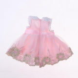 Maxbell Handmade Princess Outfit Lace Dress Skirt For 40cm 16-inch Salon Doll Pink - Aladdin Shoppers