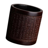 Maxbell Handmade Tea Ceremony Canister Bamboo Storage Box Random Pattern Dark Color - Aladdin Shoppers