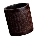 Maxbell Handmade Tea Ceremony Canister Bamboo Storage Box Random Pattern Dark Color - Aladdin Shoppers