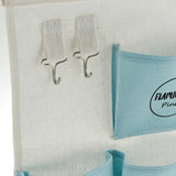 Maxbell Hanging Bag 7 Pocket Hook Flamingo House Wall Storage Folding Bag blue - Aladdin Shoppers