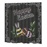 Maxbell Happy Easter Shower Curtain Custom Shower Curtain 180x180 cm C0355 - Aladdin Shoppers