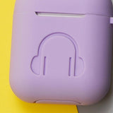 Maxbell Headphones Case Dustproof Silicone for Apple Airpods purple - Aladdin Shoppers