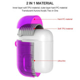 Maxbell Headphones Case Dustproof Soft Silicone for Apple airpods 1st earphone purple - Aladdin Shoppers