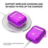 Maxbell Headphones Case Dustproof Soft Silicone for Apple airpods 1st earphone purple - Aladdin Shoppers