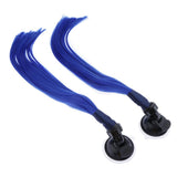 Maxbell Helmet Wig & Suction Cup Fit for Motorcycle Blue - Aladdin Shoppers