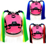Maxbell Helmet Wig & Suction Cup Fit for Motorcycle Blue - Aladdin Shoppers