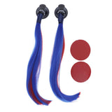 Maxbell Helmet Wig & Suction Cup Fit for Motorcycle Red+Blue - Aladdin Shoppers