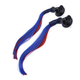Maxbell Helmet Wig & Suction Cup Fit for Motorcycle Red+Blue - Aladdin Shoppers