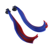 Maxbell Helmet Wig & Suction Cup Fit for Motorcycle Red+Blue - Aladdin Shoppers