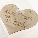 Maxbell Here Comes The Bride Wedding Pageboy Flowergirl Wooden Sign Portable Ornaments - Aladdin Shoppers