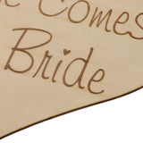 Maxbell Here Comes The Bride Wedding Pageboy Flowergirl Wooden Sign Portable Ornaments - Aladdin Shoppers